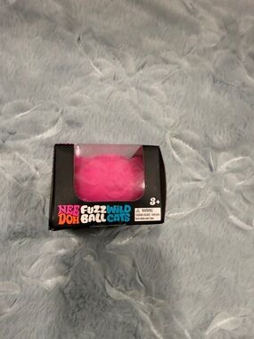 Schylling NeeDoh Fuzz Ball Wild Cats Pink